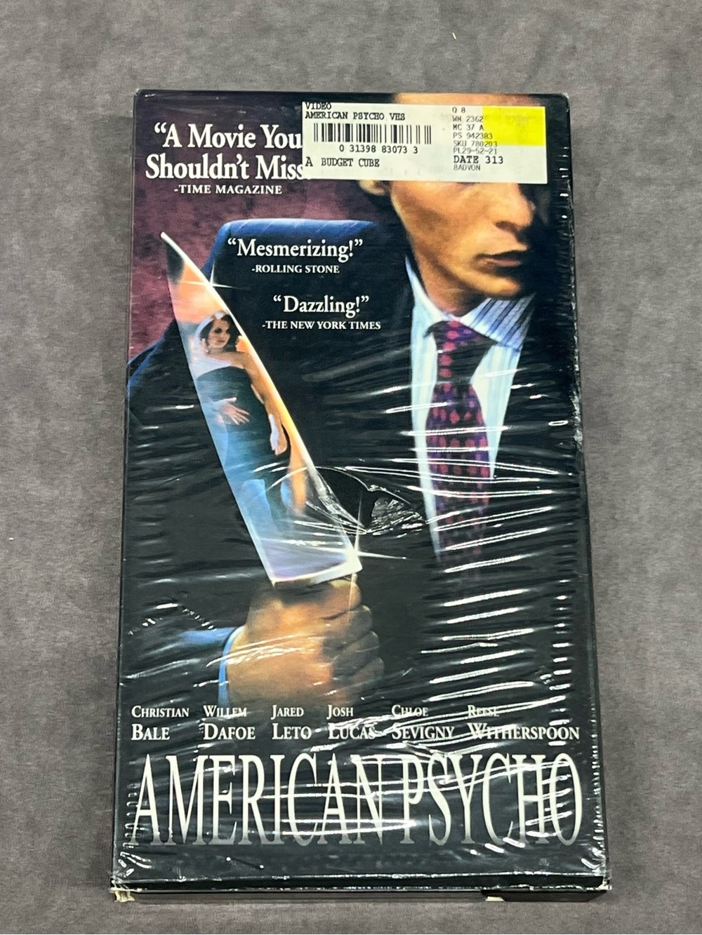 American Psycho VHS Tape - Black